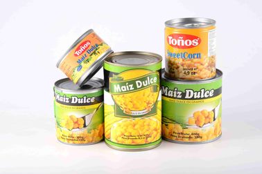Non GMO Yellow Canned Sweet Corn Rich Starch With Special Fragrance