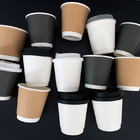 Цвет размера двойного бумажного стаканчика PLA кофе стены горячего Degradable устранимый изготовленный на заказ