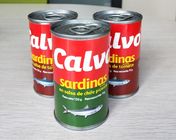 Бренд Кальво законсервировал рыб законсервированных сардиной в томатном соусе с или без Чили