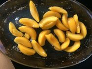 регулярными персики 425г законсервированные кусками Дисед, желтый плод персика легкий раскрывают