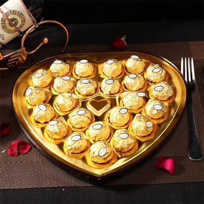 T.24 HEART Вафельное покрытие Шоколадный круглый шар 264г