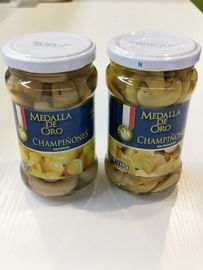 Крышка законсервированная материалом Чампиньон 100% свежим гриба легкая открытая 200г стекла вес