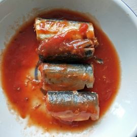 425г залуживало Тихих океан рыб скумбрии в ПК томатного соуса 3-5